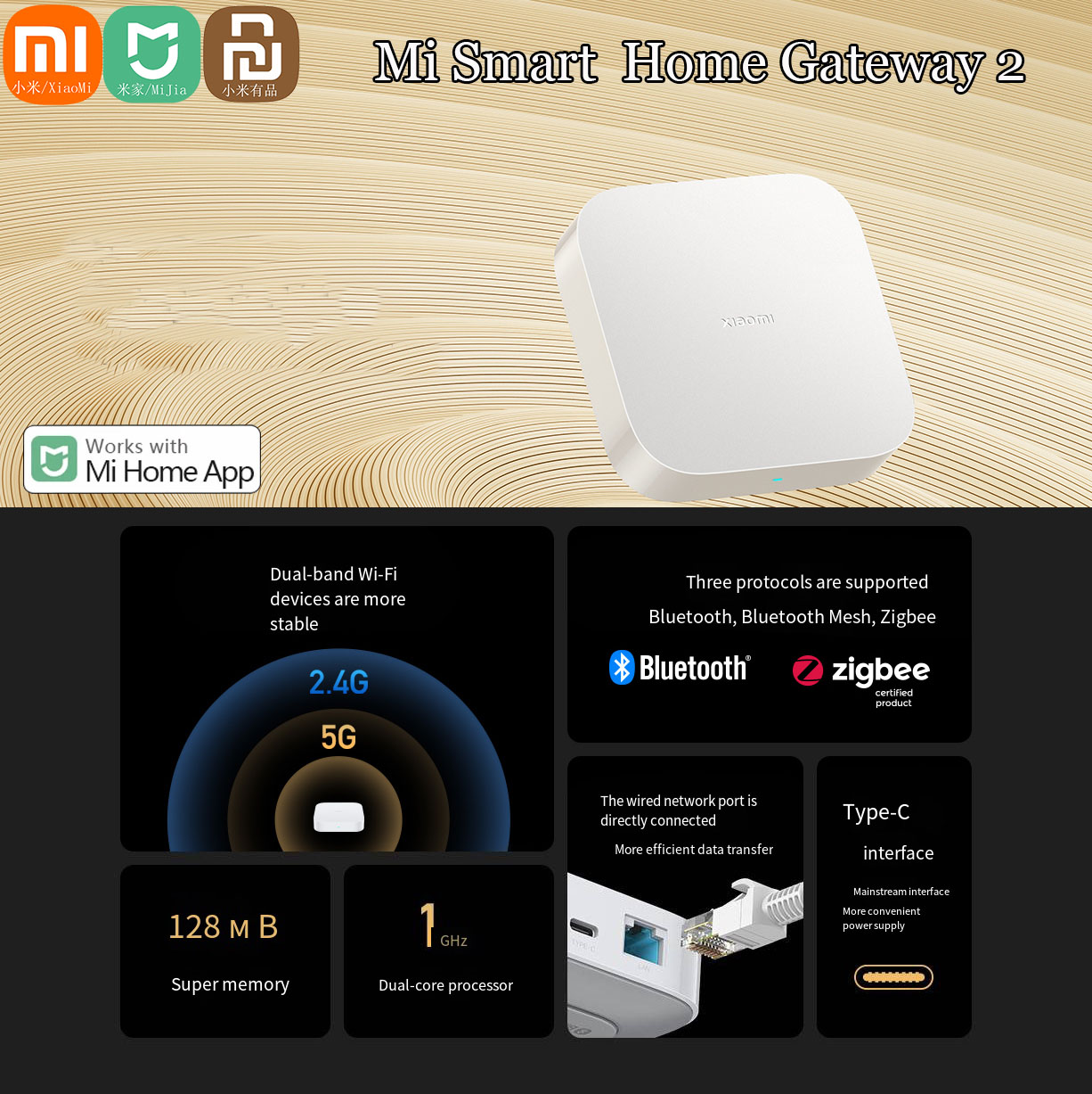 Xiaomi Hub Mijia Hub - Originale Xiaomi Mijia Smart Home Hub