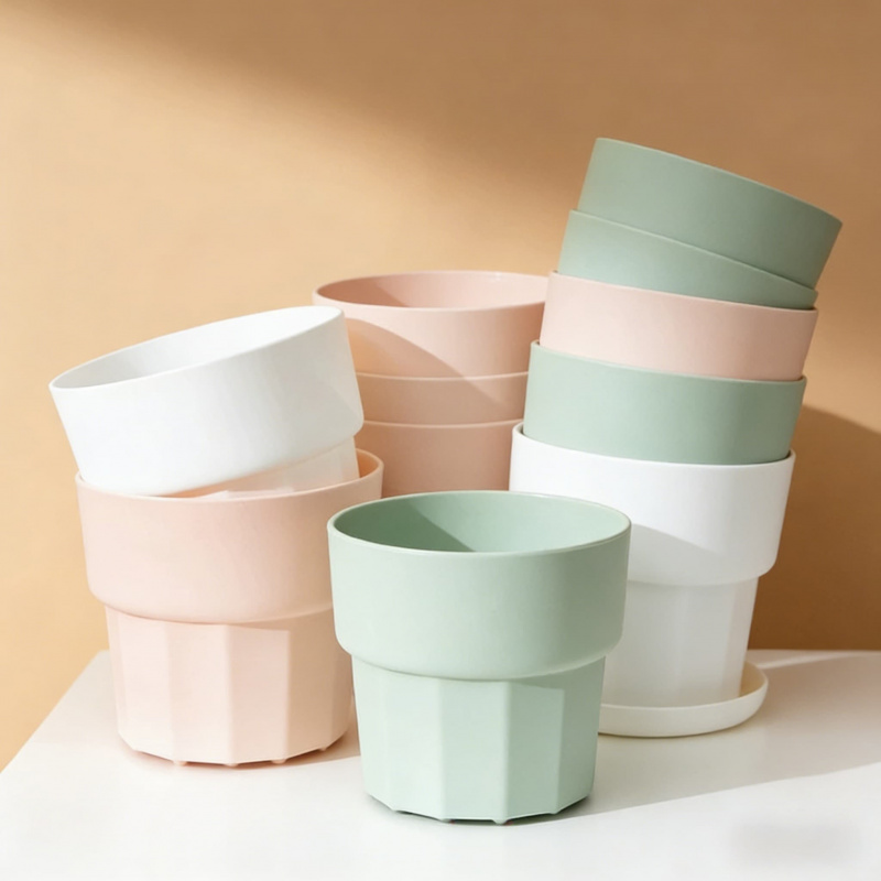 Echeveria Succulent - Vaso per Fiori in Resina Plastica